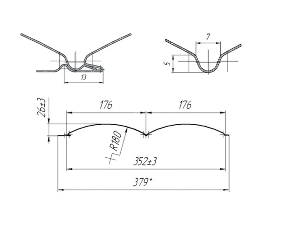 Блок-хаус Гладкий 0.5 MAT RAL 3005