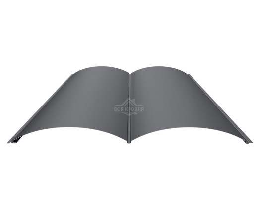 Блок-хаус Гладкий 0.5 MAT двусторонний RAL 7024