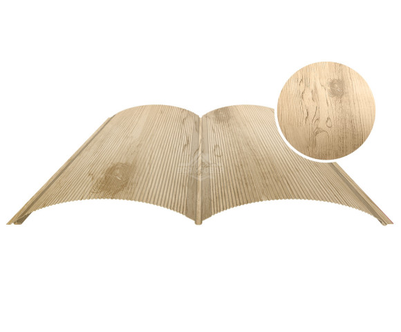 Блок-хаус с микрогофрой 0.5 Printech Орех