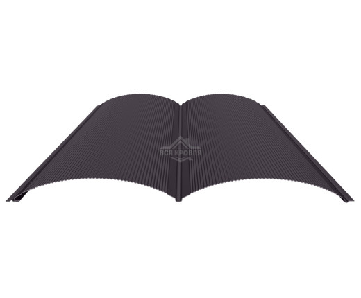 Блок-хаус с микрогофрой 0.5 Полиэстер RAL 8019