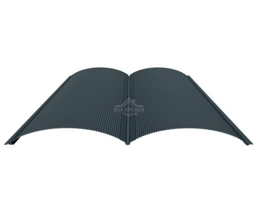 Блок-хаус с микрогофрой 0.5 Полиэстер RAL 7016