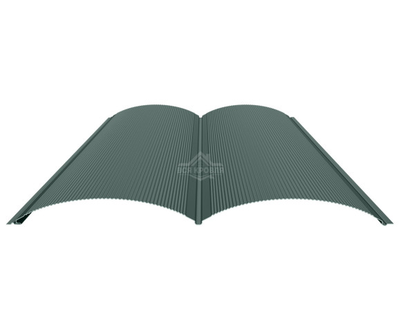 Блок-хаус с микрогофрой 0.5 Полиэстер RAL 7005