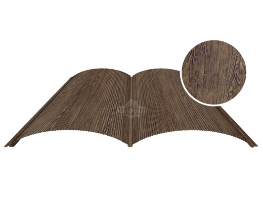 Блок-хаус с микрогофрой 0.5 Printech двусторонний Античный дуб