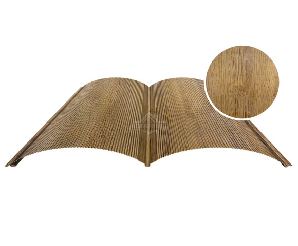 Блок-хаус с микрогофрой 0.5 Printech Каштан