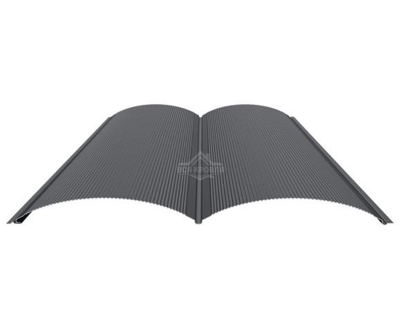 Блок-хаус с микрогофрой 0.5 MAT RAL 7024