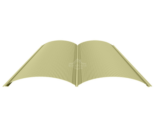 Блок-хаус с микрогофрой 0.5 Полиэстер RAL 1014