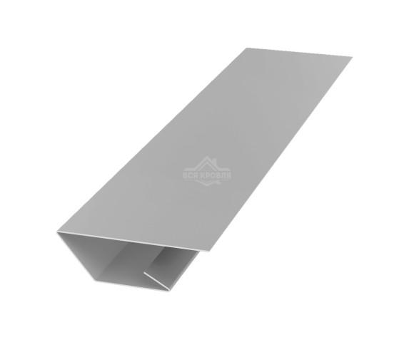 Планка стартово-финишная 50х20х20 для сайдинга Полиэстер RAL 9006