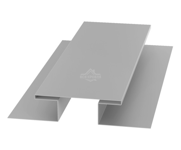 Планка стыковочная (H-профиль) 45х75х45 для сайдинга Полиэстер RAL 9006