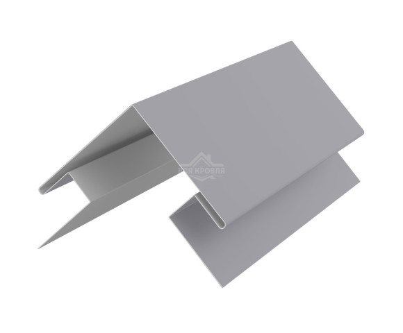 Угол сложный внешний 45х75х75х45 для сайдинга Полиэстер RAL 7004