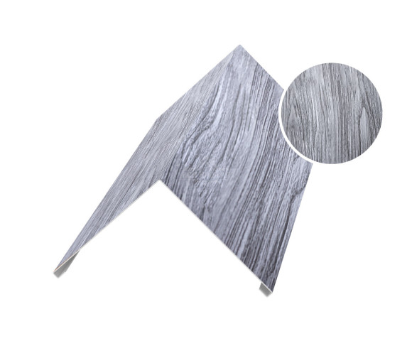 Угол внешний 75х75 для сайдинга Printech Дымчатый дуб