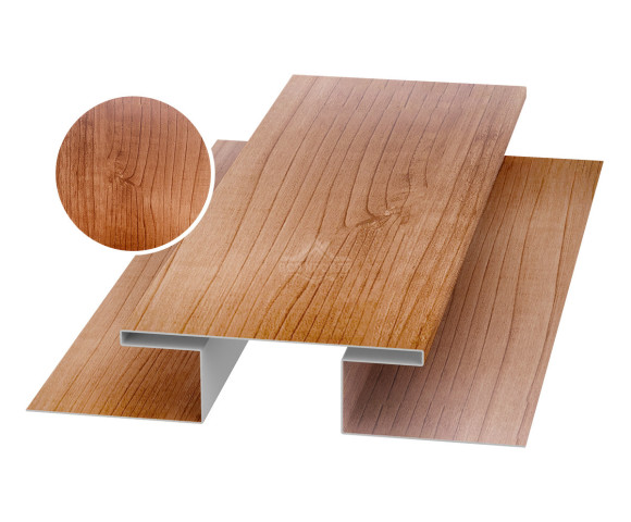 Планка стыковочная (H-профиль) 45х75х45 для сайдинга Printech Светлое дерево