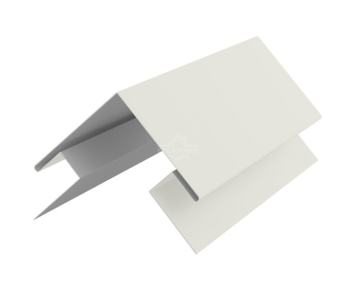 Угол сложный внешний 45х75х75х45 для сайдинга Полиэстер RAL 9002