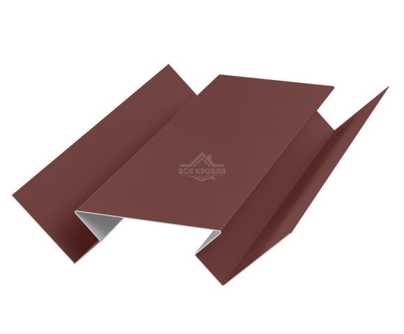 Угол внутренний 45х75х45 для сайдинга MAT двусторонний RAL 8017