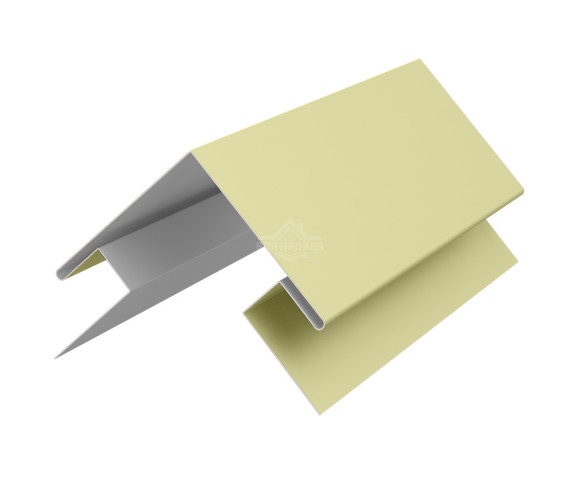 Угол сложный внешний 45х75х75х45 для сайдинга Полиэстер RAL 1014