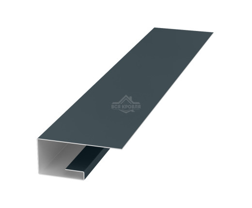 Планка завершающая (J-профиль) 45х20х25 для сайдинга Полиэстер RAL 7016