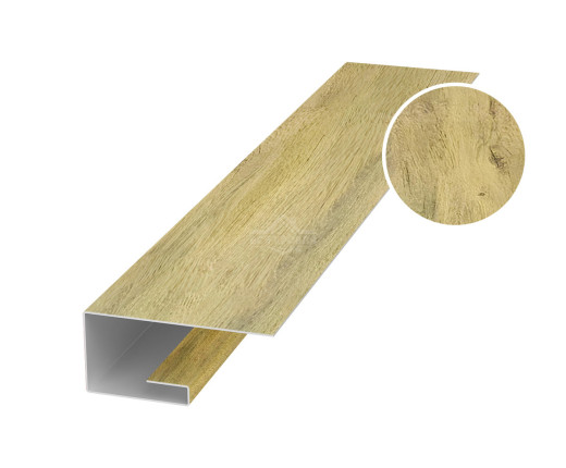 Планка завершающая (J-профиль) 45х20х25 для сайдинга Printech Винтаж светлый