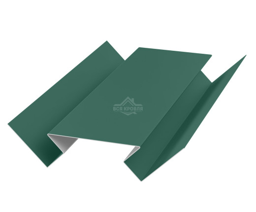 Угол внутренний 45х75х45 для сайдинга Полиэстер RAL 6005