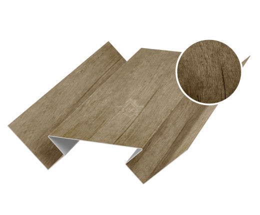 Угол внутренний 45х75х45 для сайдинга Printech Винтаж темный