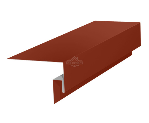 Околооконная фаска сложная (J-фаска) 50х50х200 для сайдинга Полиэстер RAL 3009