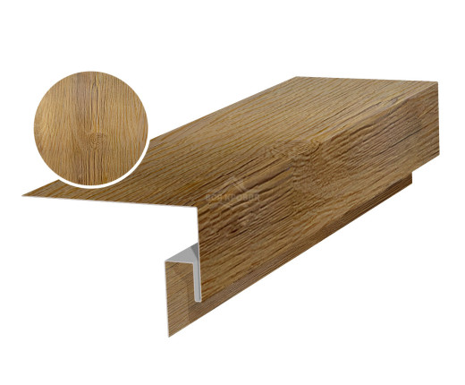 Околооконная фаска сложная (J-фаска) 50х50х200 для сайдинга Printech Каштан