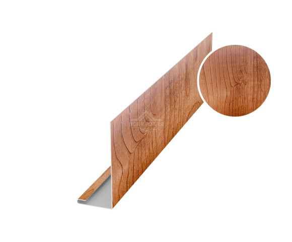 Планка лобовая 40х250 для сайдинга Printech Светлое дерево