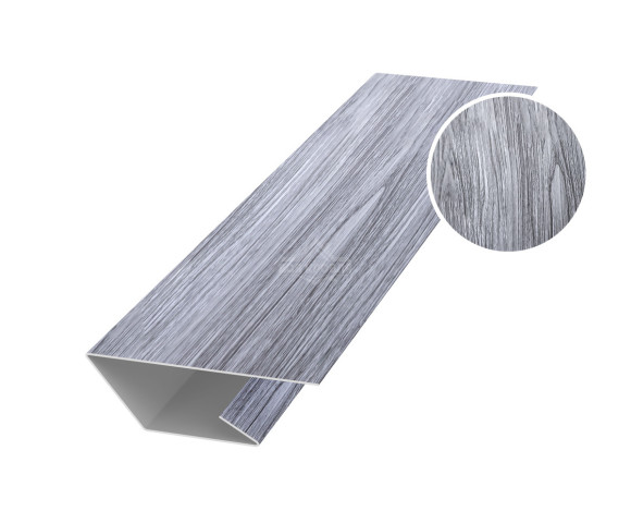 Планка стартово-финишная 50х20х20 для сайдинга Printech Дымчатый дуб