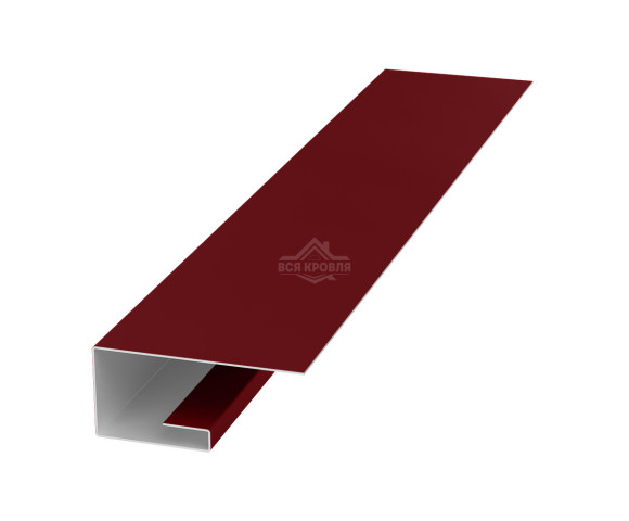 Планка завершающая (J-профиль) 45х20х25 для сайдинга MAT RAL 3005