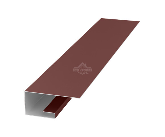 Планка завершающая (J-профиль) 45х20х25 для сайдинга MAT RAL 8017
