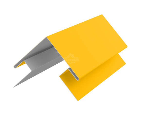 Угол сложный внешний 45х75х75х45 для сайдинга Полиэстер RAL 1018