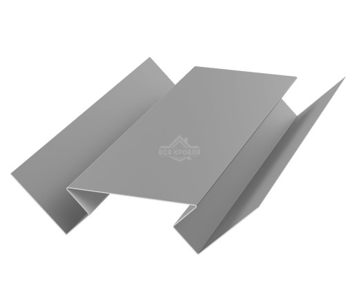 Угол внутренний 45х75х45 для сайдинга Полиэстер RAL 9006