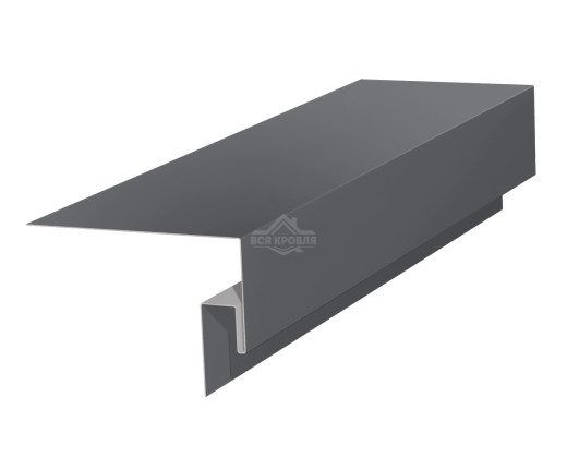 Околооконная фаска сложная (J-фаска) 50х50х200 для сайдинга MAT RAL 7024