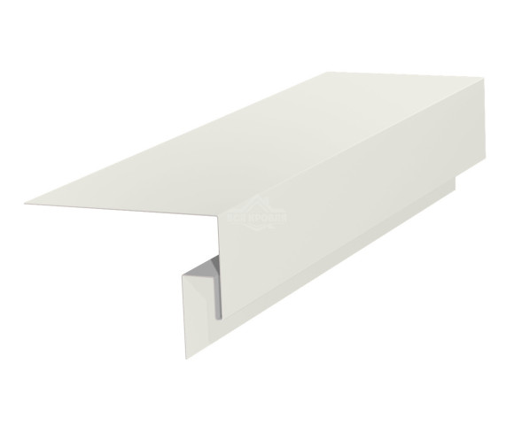 Околооконная фаска сложная (J-фаска) 50х50х200 для сайдинга Полиэстер RAL 9002