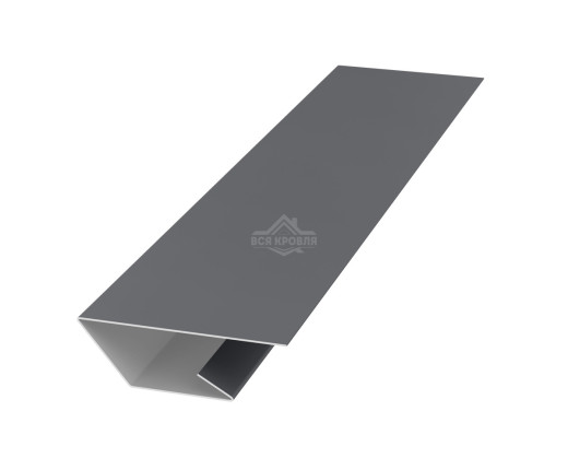 Планка стартово-финишная 50х20х20 для сайдинга MAT двусторонний RAL 7024