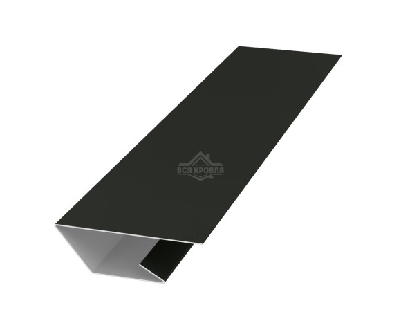 Планка стартово-финишная 50х20х20 для сайдинга MAT RAL 9005