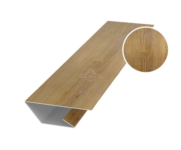 Планка стартово-финишная 50х20х20 для сайдинга Printech Каштан