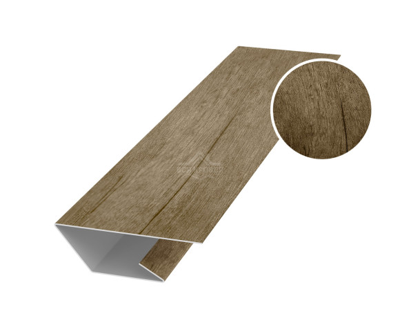 Планка стартово-финишная 50х20х20 для сайдинга Printech Винтаж темный