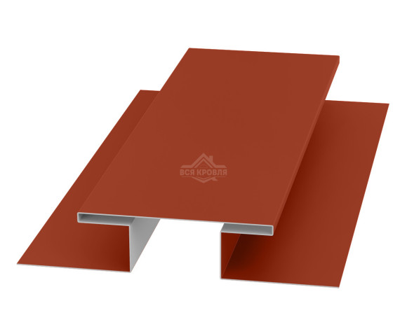 Планка стыковочная (H-профиль) 45х75х45 для сайдинга Полиэстер RAL 8004