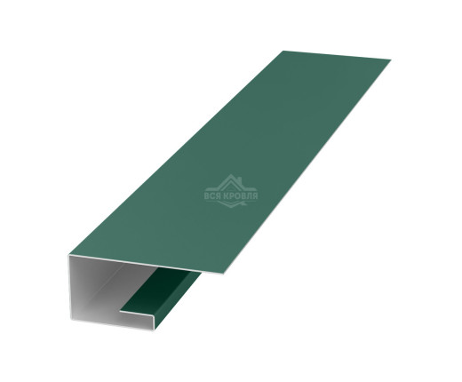 Планка завершающая (J-профиль) 45х20х25 для сайдинга MAT RAL 6005