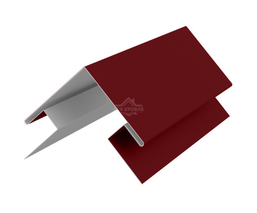 Угол сложный внешний 45х75х75х45 для сайдинга Полиэстер RAL 3005