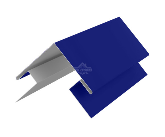 Угол сложный внешний 45х75х75х45 для сайдинга Полиэстер RAL 5002