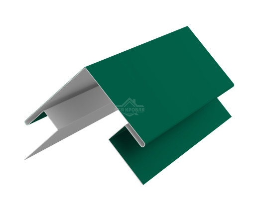 Угол сложный внешний 45х75х75х45 для сайдинга Полиэстер RAL 6029