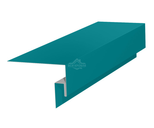 Околооконная фаска сложная (J-фаска) 50х50х200 для сайдинга Полиэстер RAL 5021