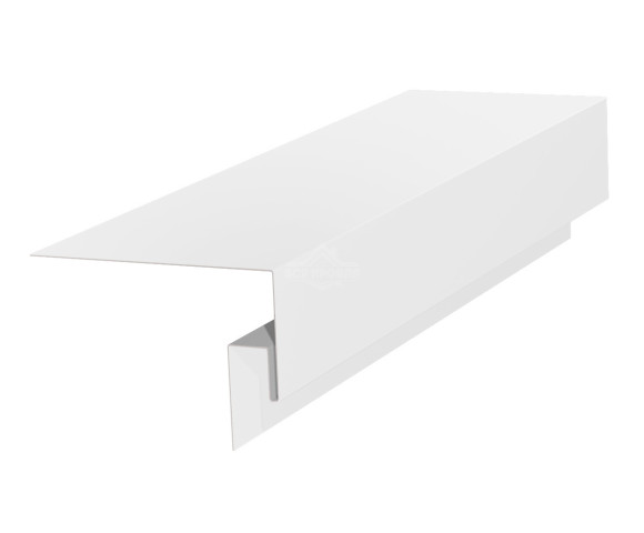 Околооконная фаска сложная (J-фаска) 50х50х200 для сайдинга Полиэстер RAL 9003