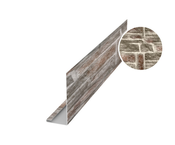 Планка лобовая 40х250 для сайдинга Printech Камень песчаник