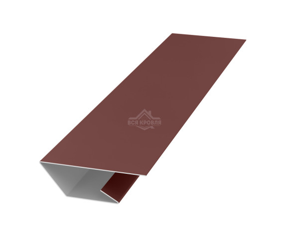 Планка стартово-финишная 50х20х20 для сайдинга Полиэстер RAL 8017