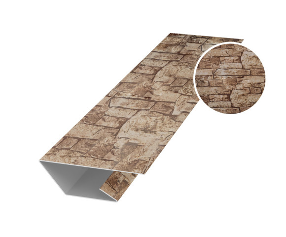 Планка стартово-финишная 50х20х20 для сайдинга Printech Дикий камень