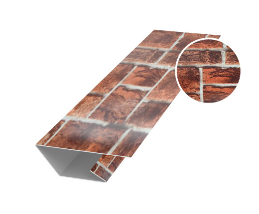 Планка стартово-финишная 50х20х20 для сайдинга Printech Кирпич