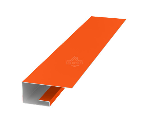 Планка завершающая (J-профиль) 45х20х25 для сайдинга Полиэстер RAL 2004