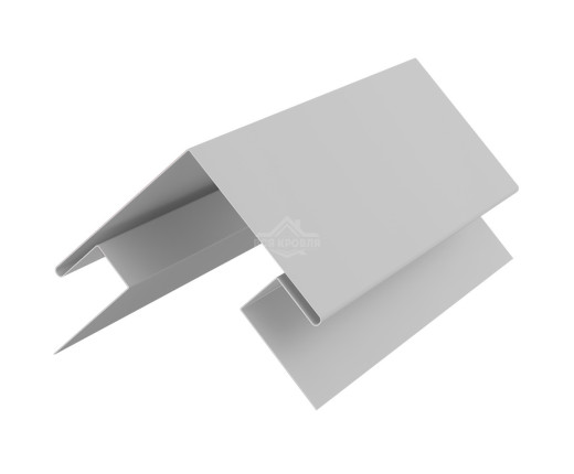 Угол сложный внешний 45х75х75х45 для сайдинга Полиэстер RAL 7035