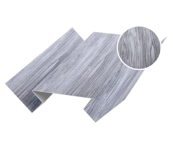 Угол внутренний 45х75х45 для сайдинга Printech Дымчатый дуб